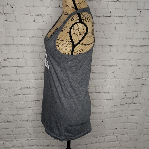 BOSS BABE GREY RACERBACK WORKOUT TANK - Picture 3 of 6